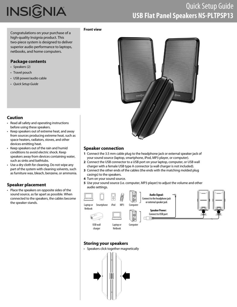 Insignia NS-PLTPSP13 Quick setup guide