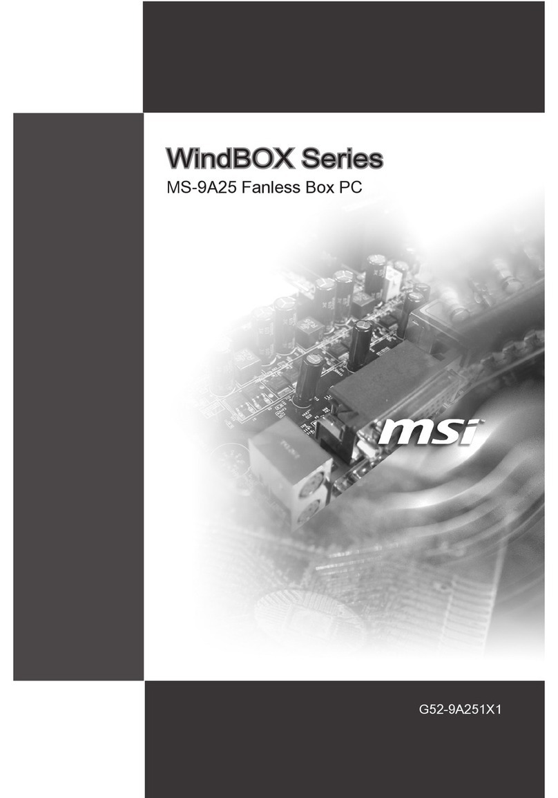 MSI WINDBOX - 1 GB RAM User manual