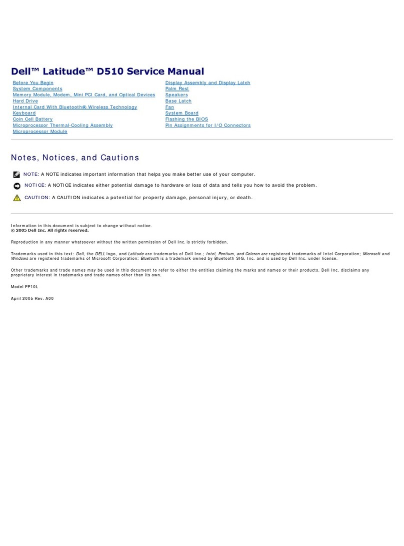 Dell 510D Service manual