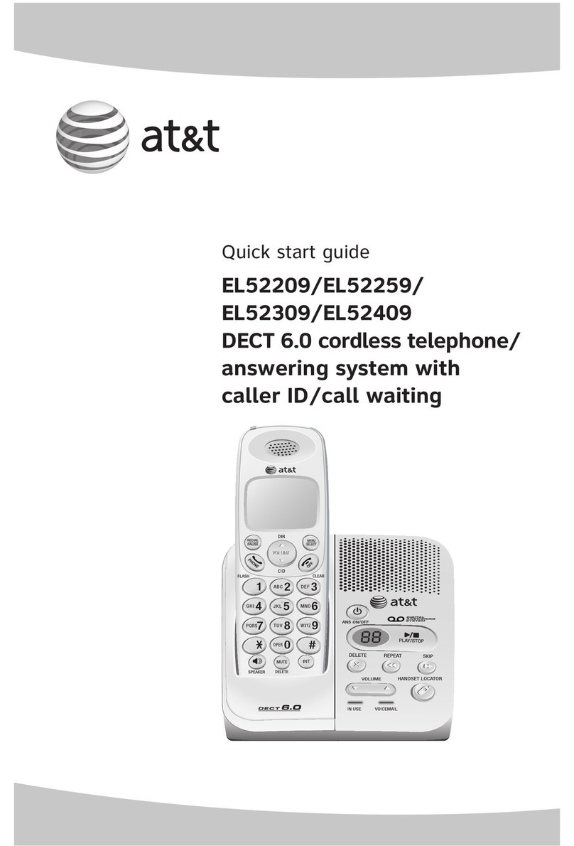 AT&T EL52309 - AT&T DECT 6.0 quick start guide