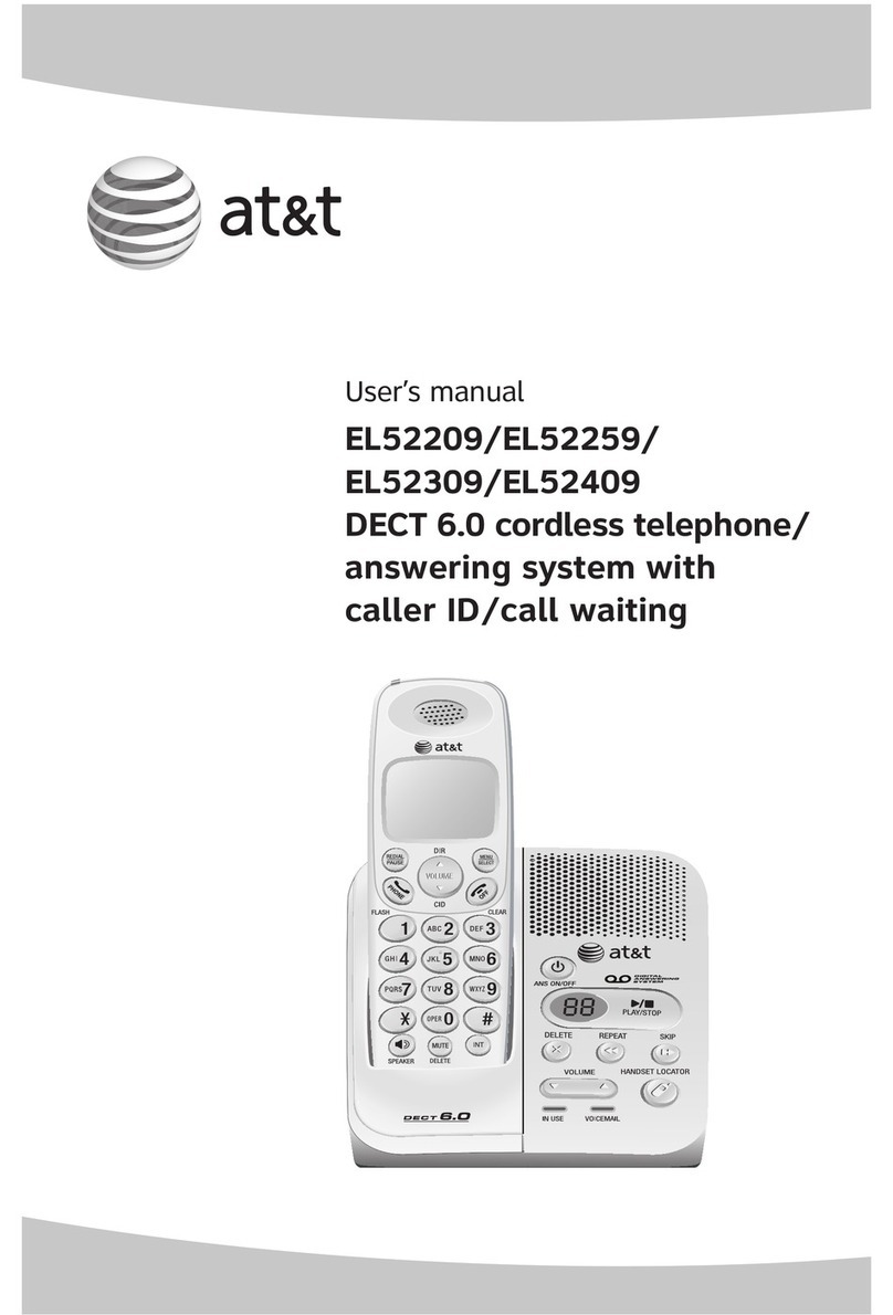AT&T EL52309 - AT&T DECT 6.0 User manual