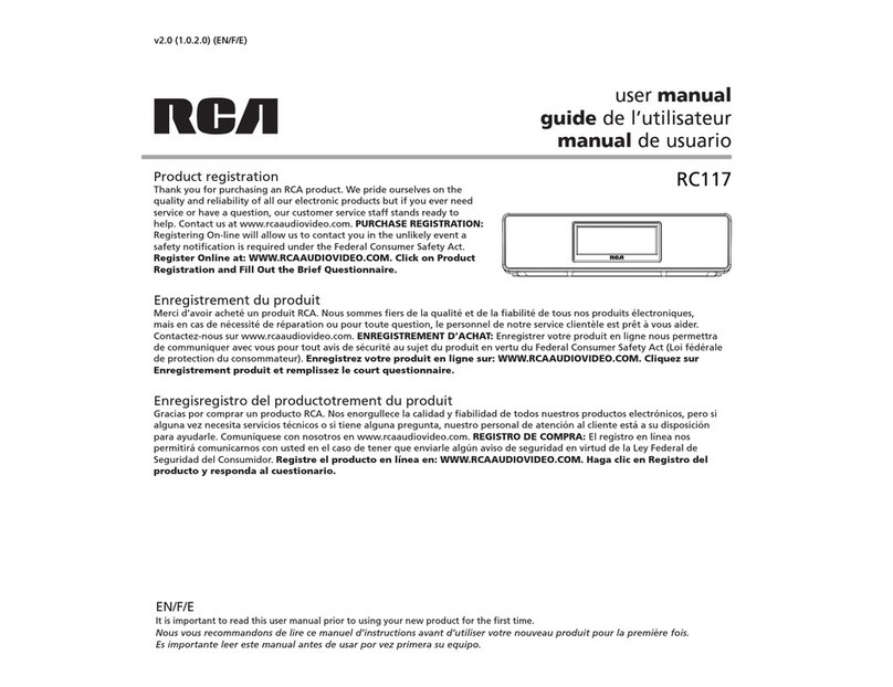 RCA RC117 Guide de l'utilisateur