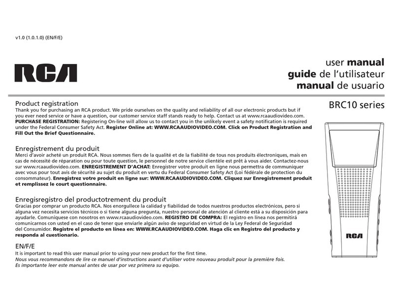 RCA BRC10 Series Instruction Manual