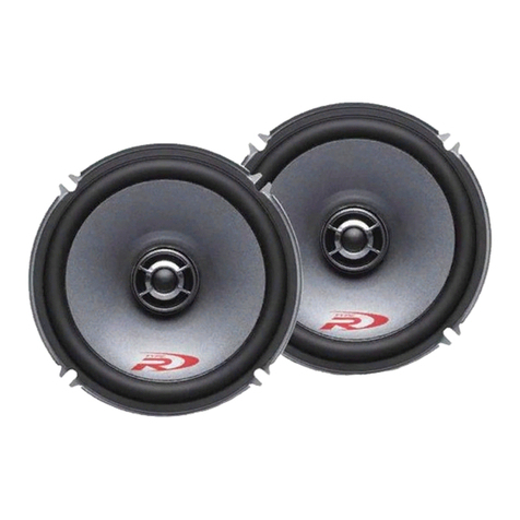 Alpine SPR-17LP - 6-¾" Type-R Speakers User manual