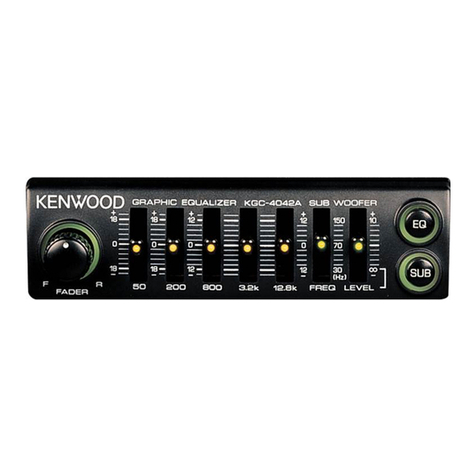 Kenwood 4042A - KGC Equalizer / Crossover User manual