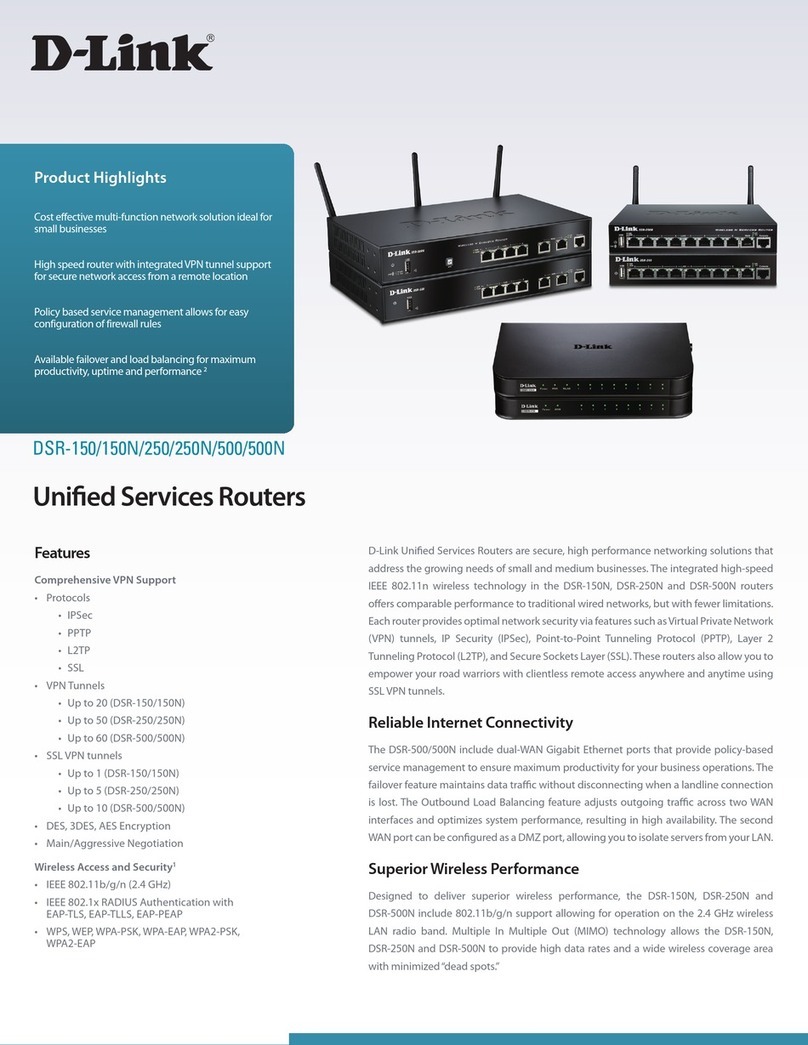 D-Link DSR-150 User manual