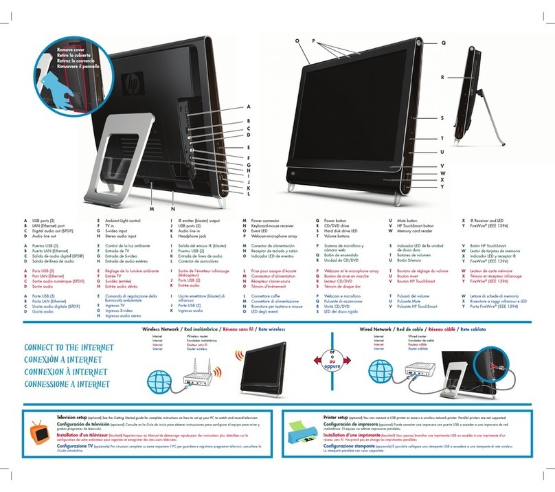 HP TouchSmart IQ504 Internet connection guide