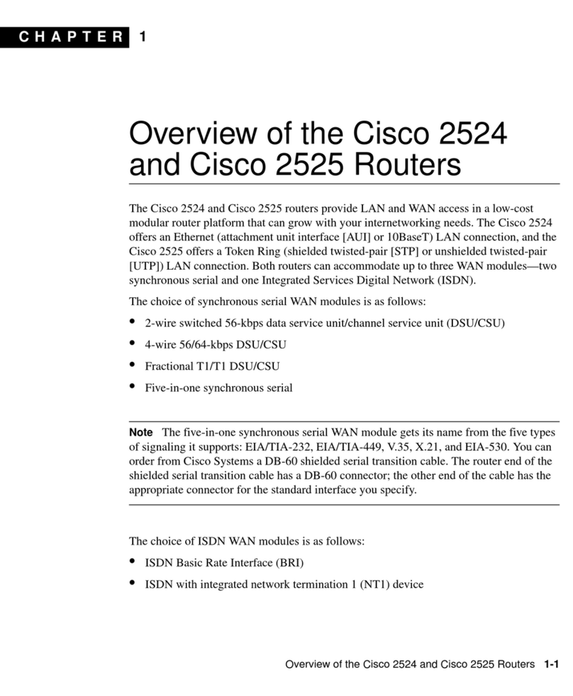 Cisco 2524 - Router - EN Installation guide