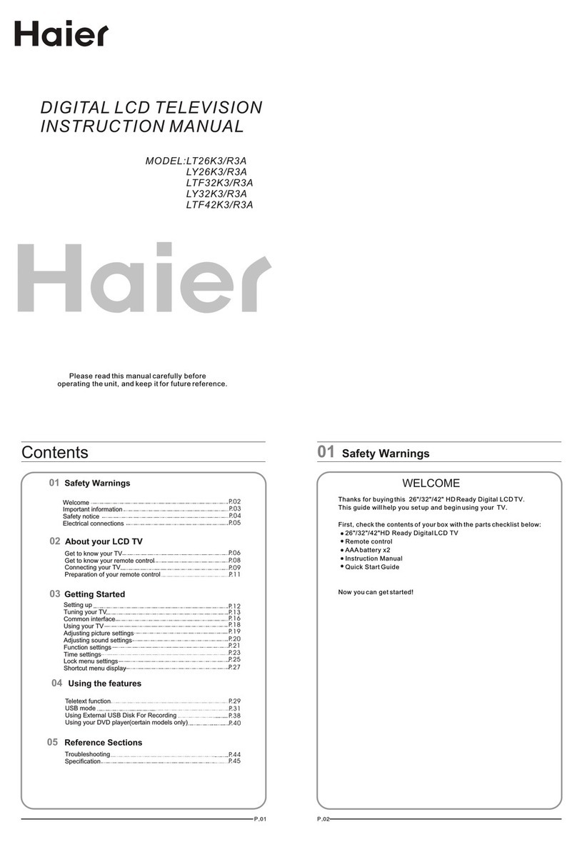 Haier LY26R3A User manual