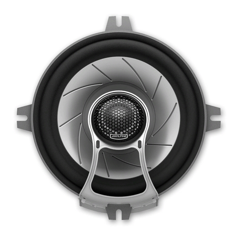 Alpine SPX-13REF - Type-X Car Speaker installation manual