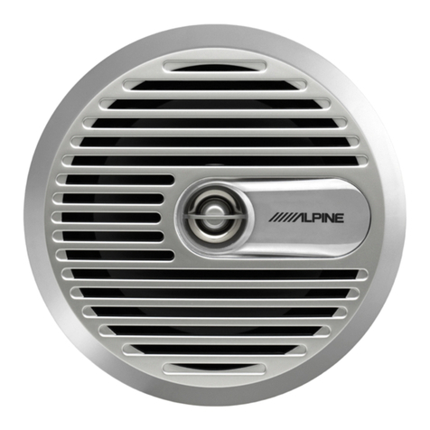 Alpine SPS-M600 - Type-S Car Speaker installation manual