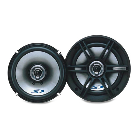 Alpine SPS-170A - Type-S Car Speaker installation manual