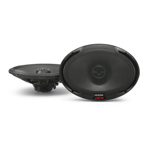 Alpine SPR-69C - Hi-End - Coaxial Speaker Set installation manual