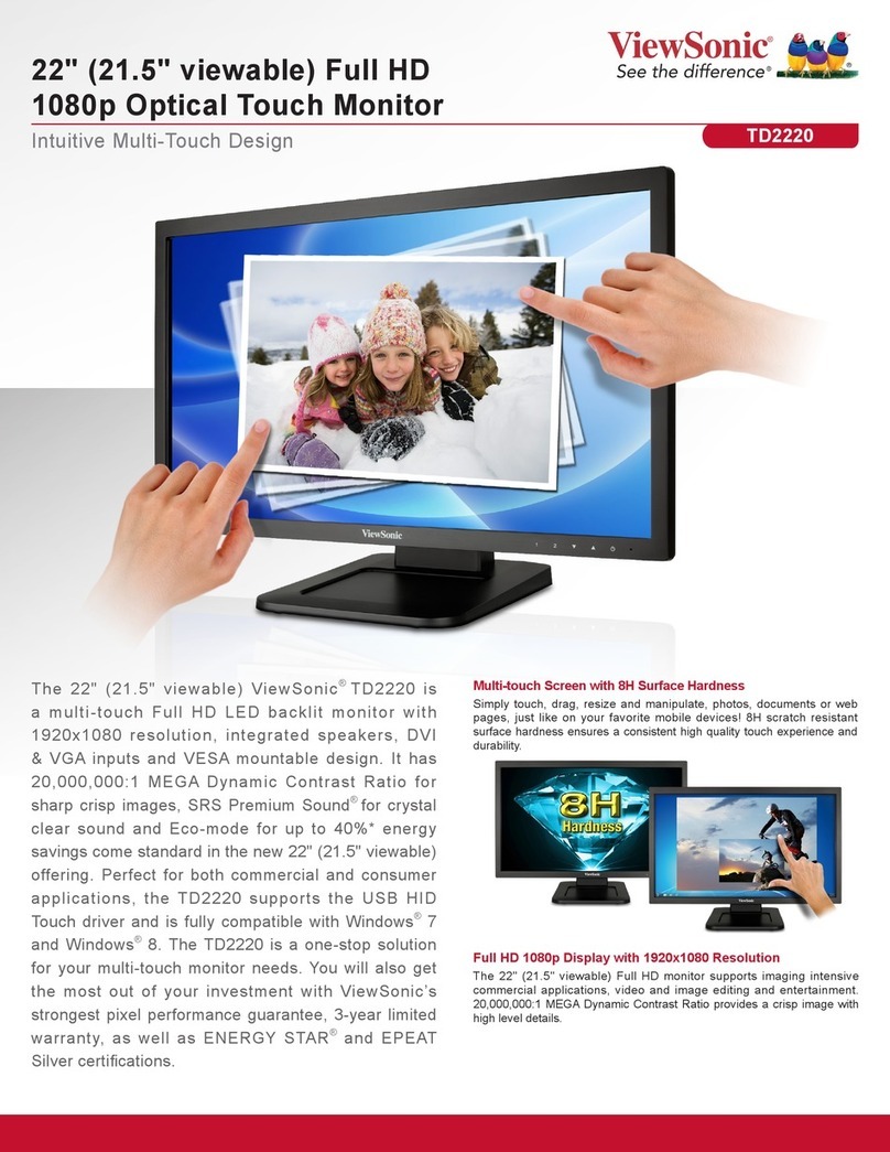 ViewSonic TD2220 User manual