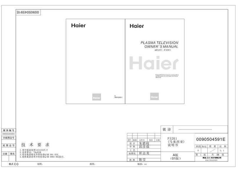 Haier P32K1 User manual
