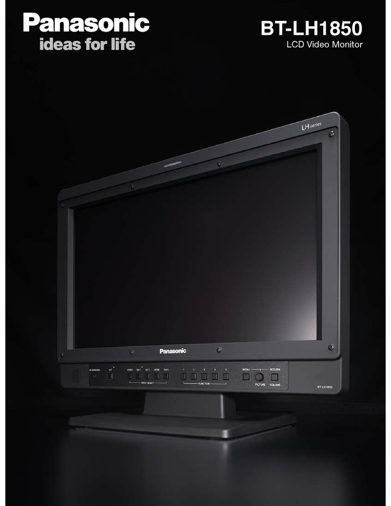 Panasonic BT-LH1850 User manual Panasonic BT-LH1850 User manual