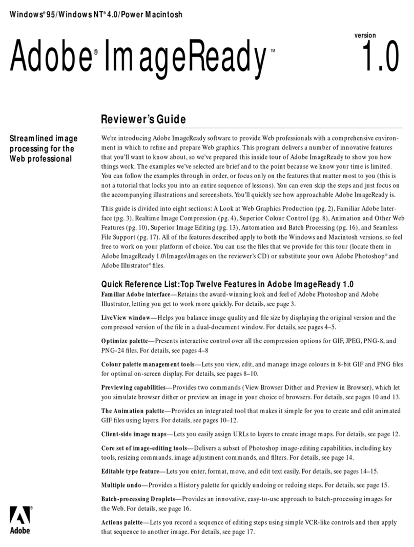 Adobe 13100771 - Photoshop w/ ImageReady User manual