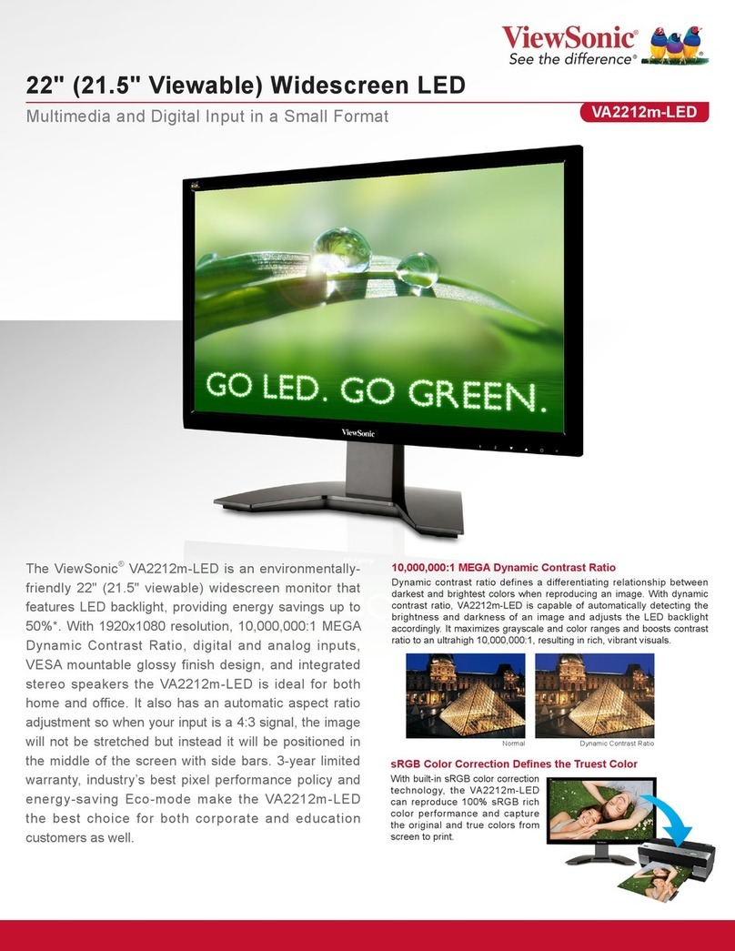 ViewSonic VA2212m-LED User manual