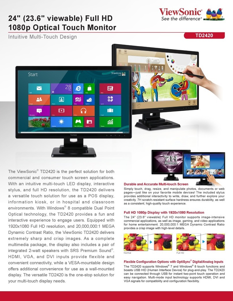 ViewSonic TD2420 User manual