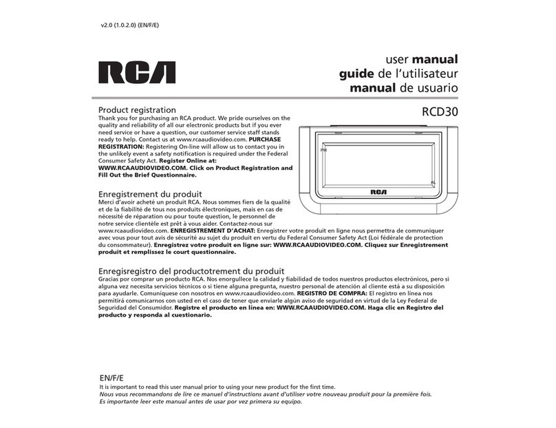 RCA RCD30 Instruction Manual