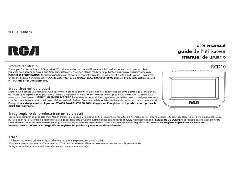 RCA RCD10 Instruction Manual