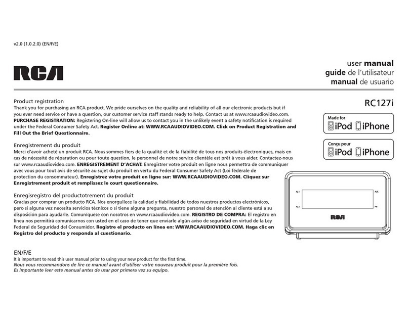 RCA RC127i Manual de usuario