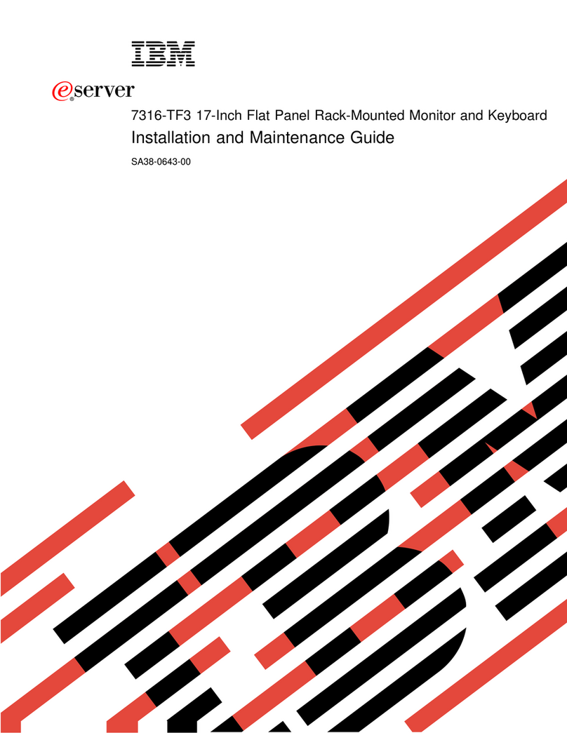 IBM 7316 - TF1 Rack Console Product manual