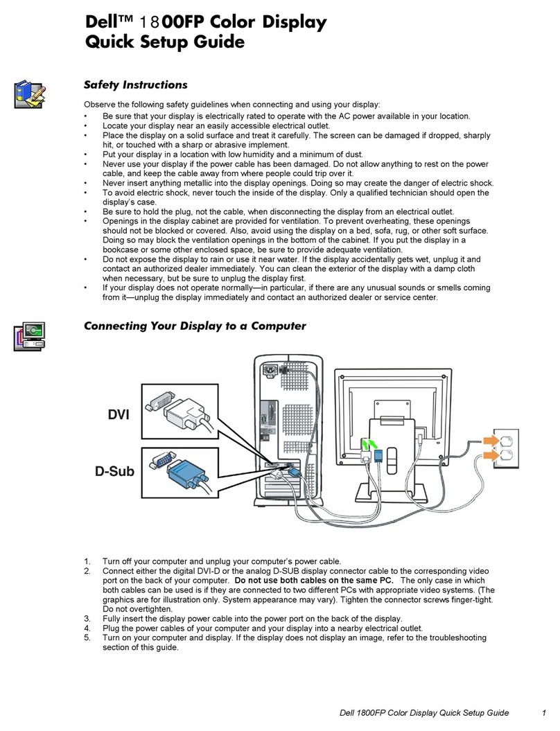 Dell UltraSharp 1800FP User manual