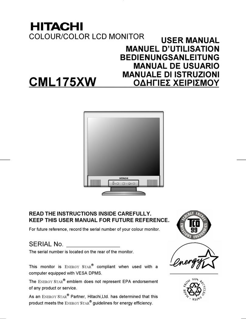 Hitachi CML175SXW User manual