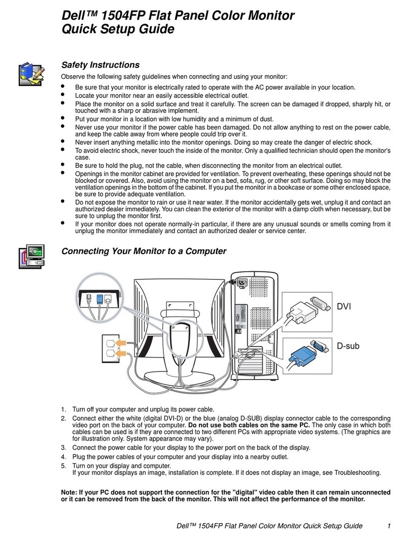 Dell 1504FP - UltraSharp - 15" LCD Monitor User manual