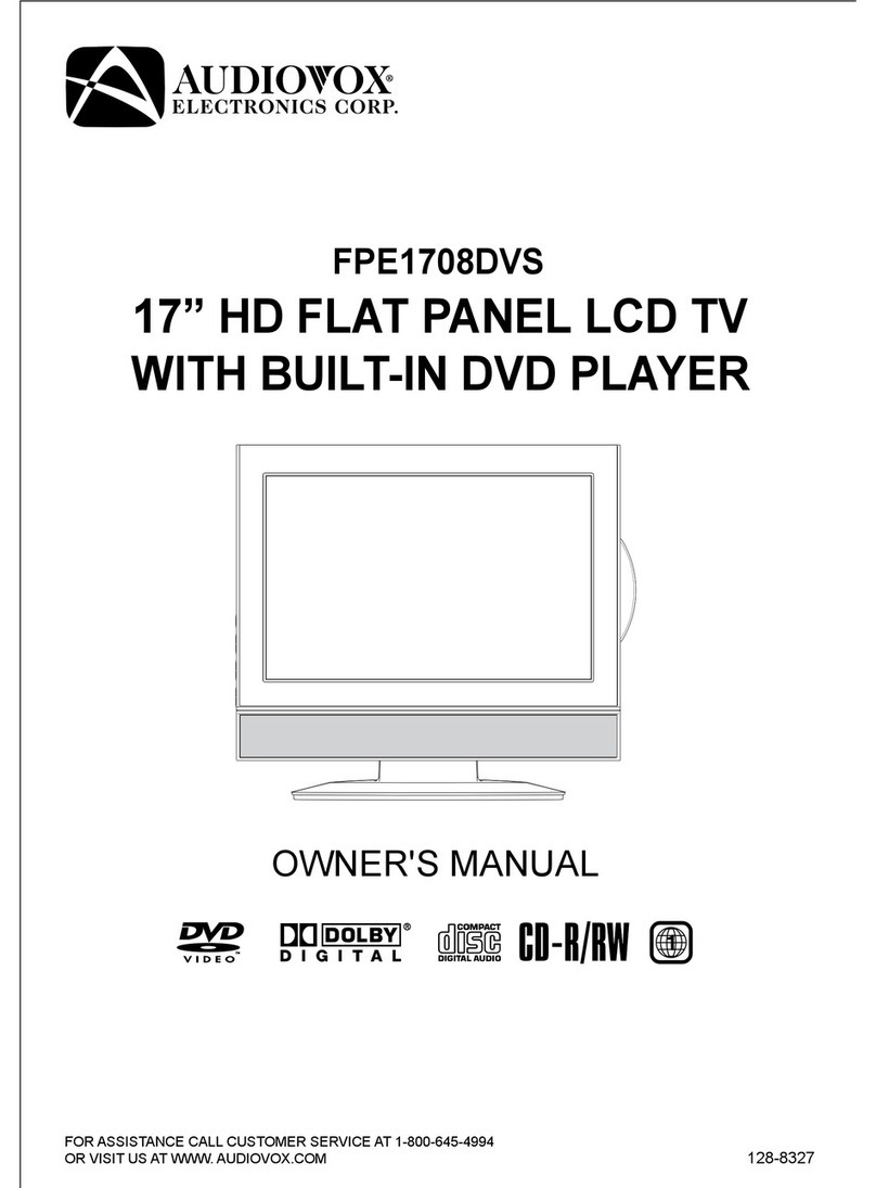 Audiovox FPE1708DVS - 17" LCD TV User manual