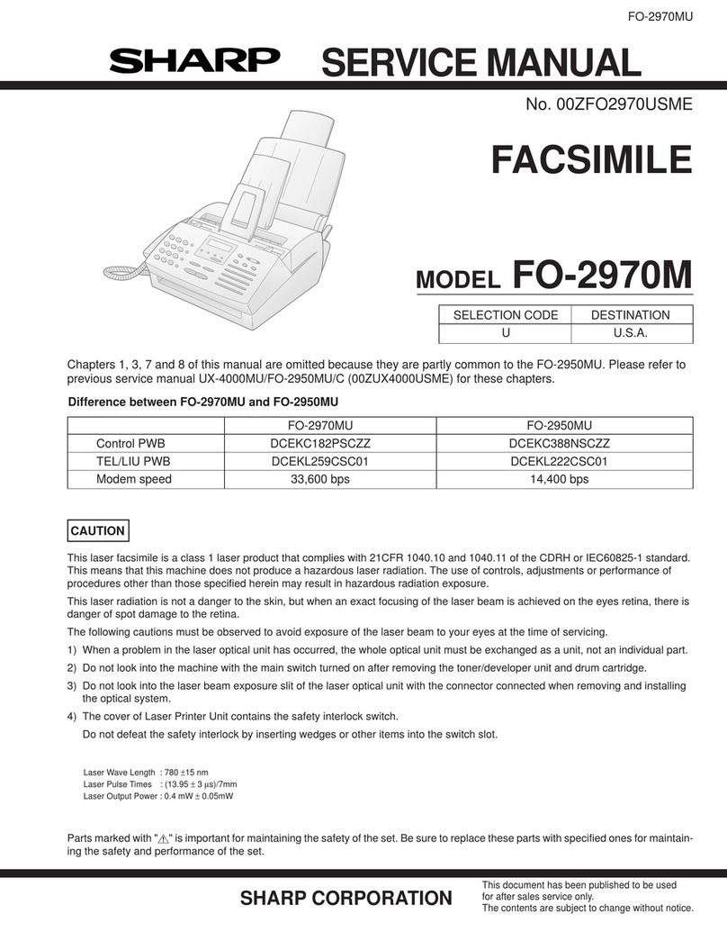 Sharp FO-2970M User manual