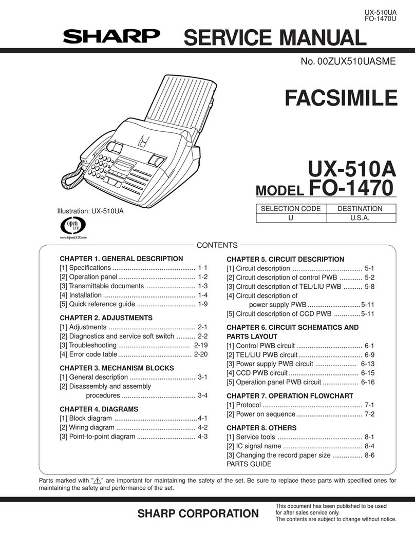 Sharp FO-1470 User manual