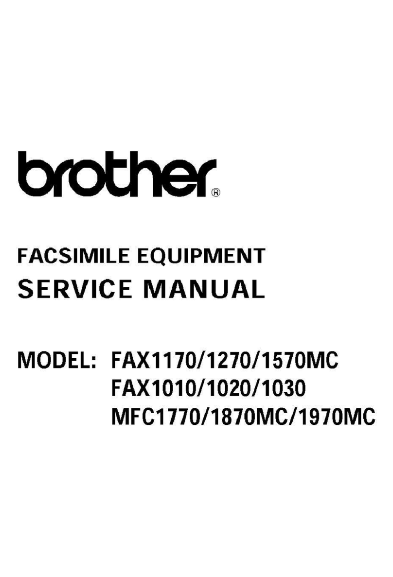 Brother FAX-1010 Service manual