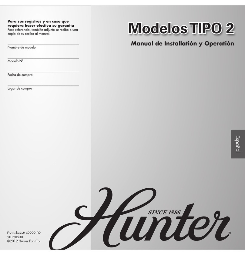 Hunter 28839 Instruction Manual