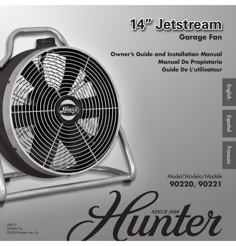 Hunter 90220 User manual
