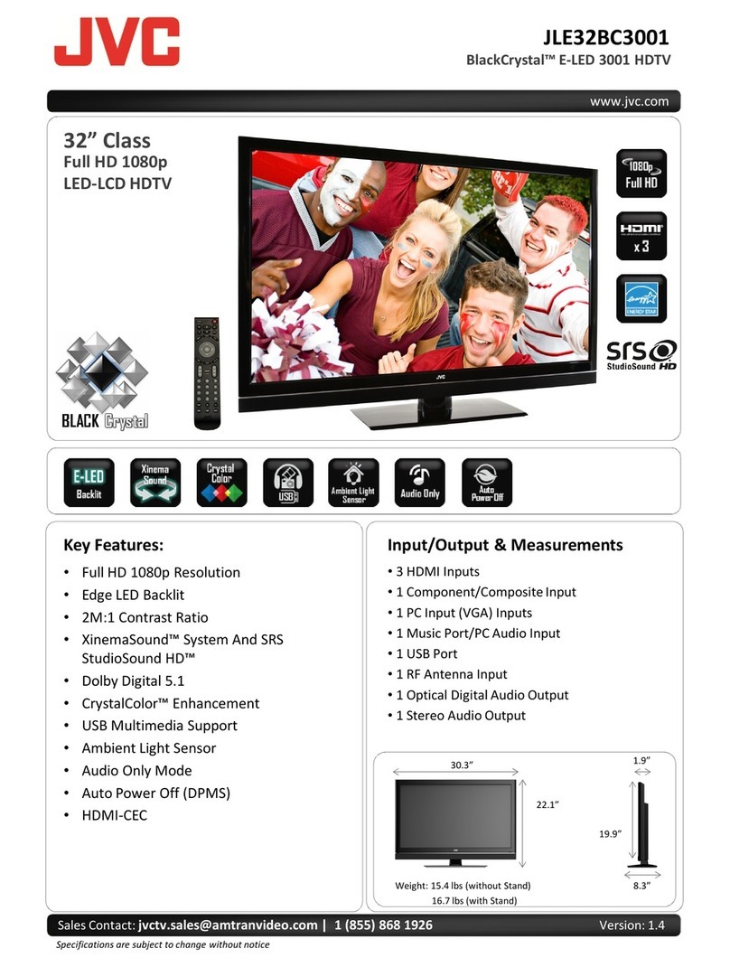 JVC BlackCrystal JLE32BC3001 User manual JVC BlackCrystal JLE32BC3001 User manual