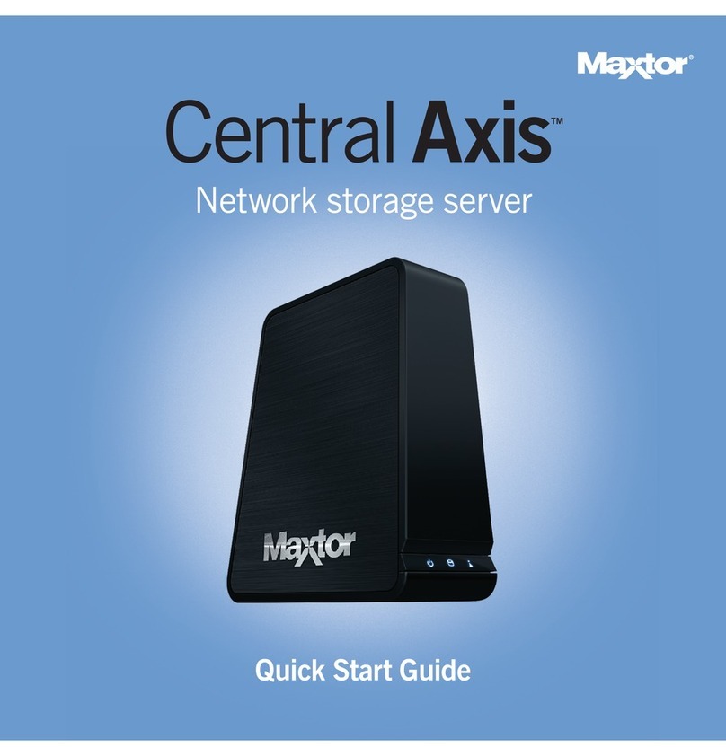 Maxtor Maxtor Central Axis User manual