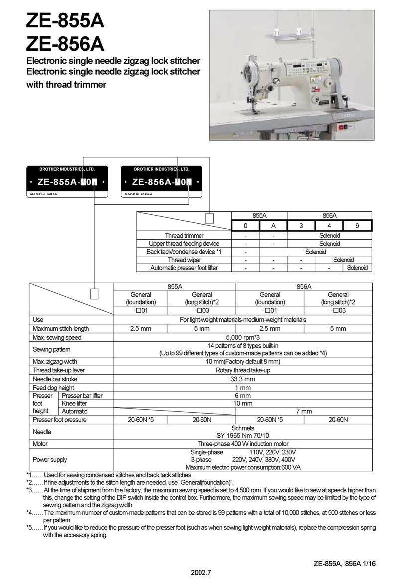 Brother ZE-855A User manual