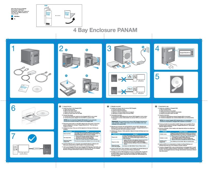 Seagate Business Storage 4-Bay NAS User manual