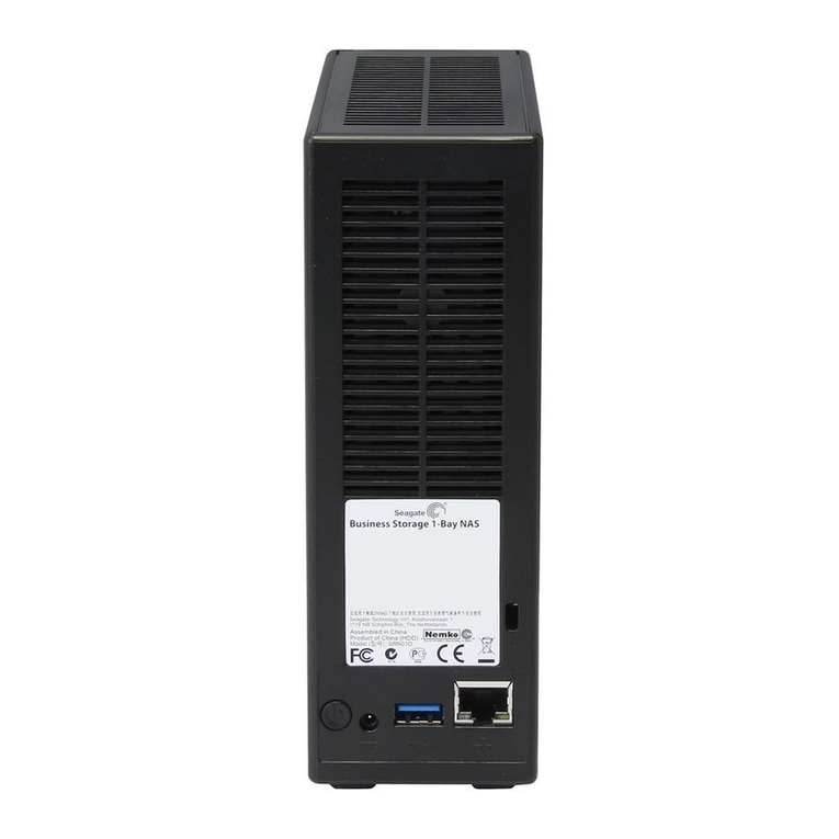 Seagate Business Storage 1-Bay NAS Administrator's guide