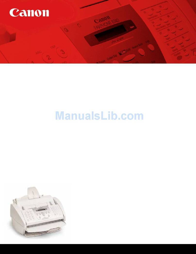 Canon FAXPHONE B740 User manual