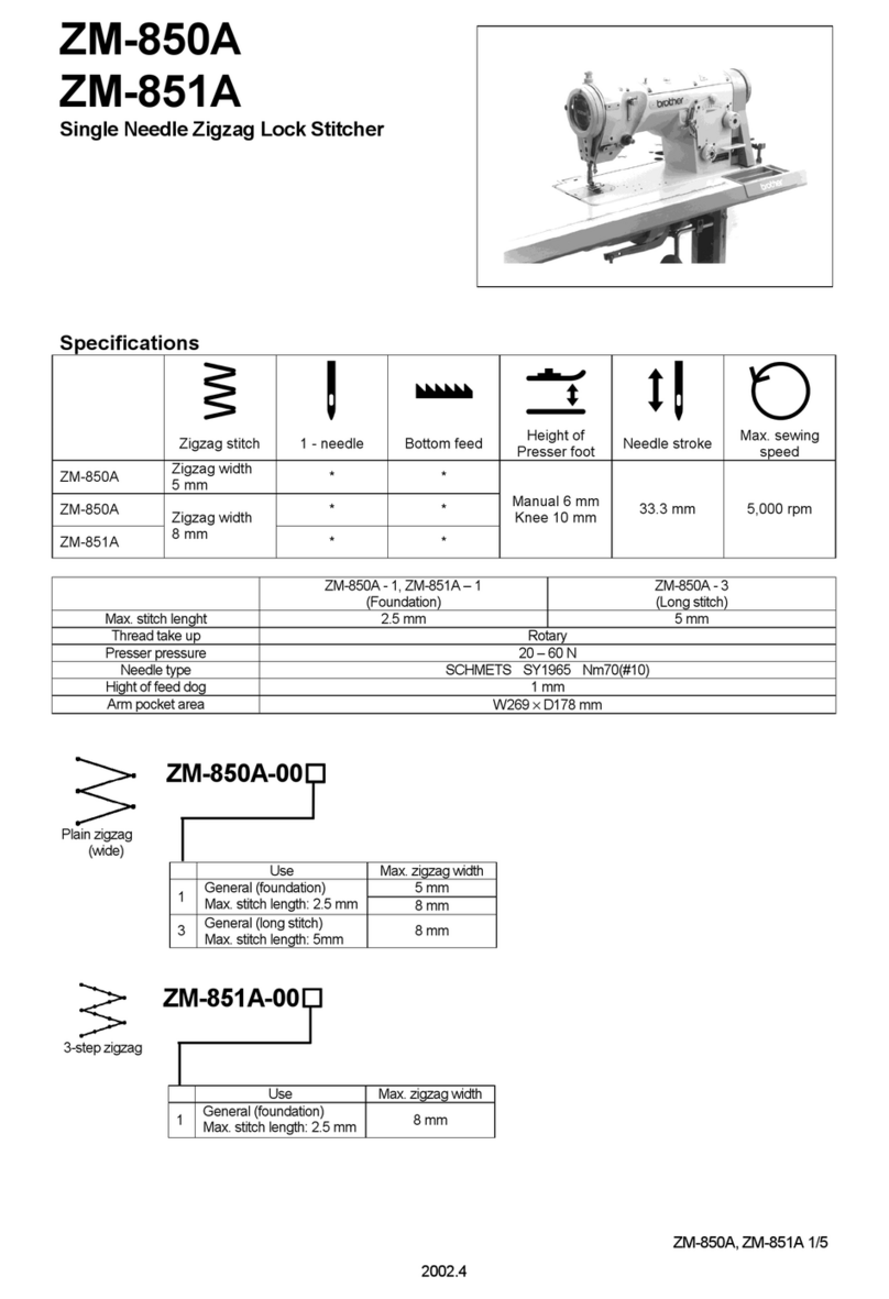 Brother ZM-850A User manual