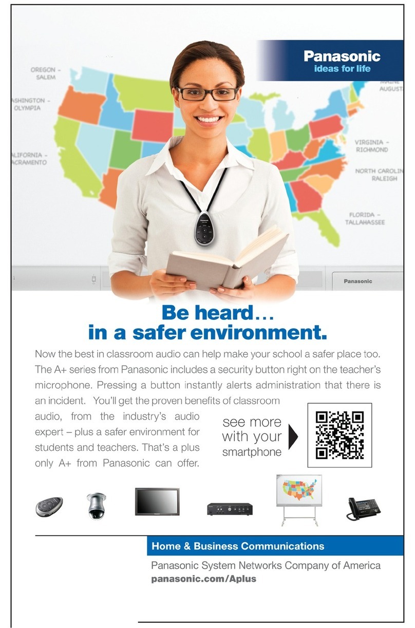Panasonic WX-LA20 User manual