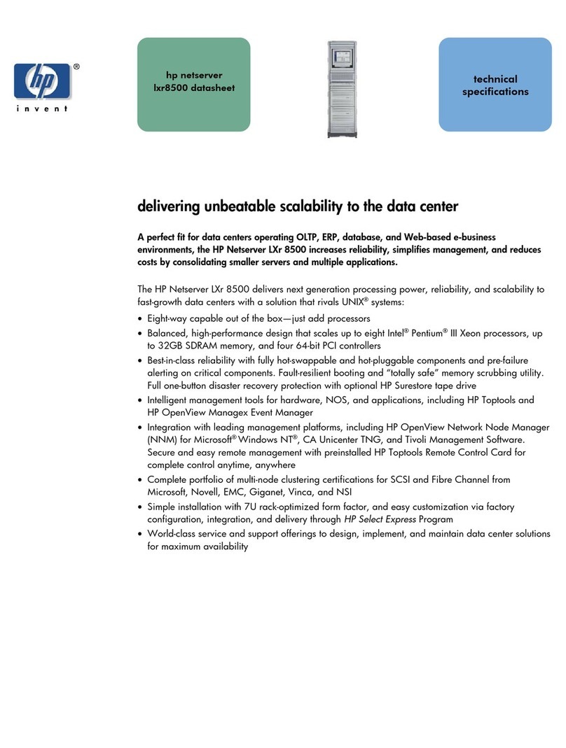 HP LC2000r - NetServer - 128 MB RAM User manual