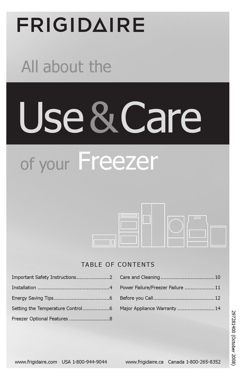 Frigidaire FFUH17F2NW User manual