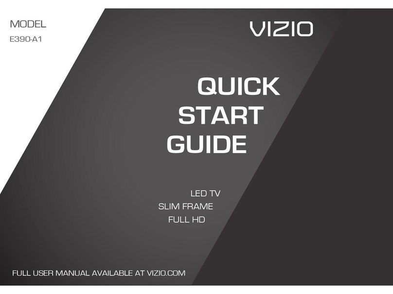Vizio E390-A1 quick start guide