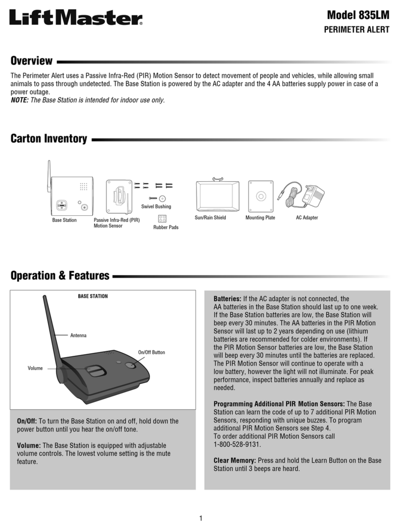 Chamberlain LiftMaster 835LM Assembly and operating manual