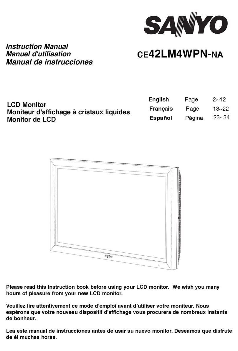 Sanyo CE42LM4WPN-NA - CE - 42" LCD Flat Panel... User manual