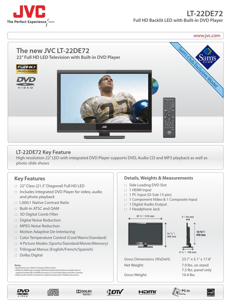 JVC LT-22DE72 User manual
